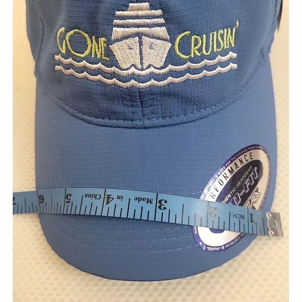 Disney Gone Cruisin' 2019 6 Panel Hat - Blue - Embroidery - Ahead Mid Fit Womens